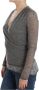 Ermanno Scervino Gray Wool Blend Stretch Strety Long Sleeve Sweater Grijs Dames - Thumbnail 2