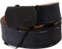 Ermanno Scervino Blue Leather Ratchet Buckle Belt Blauw Dames - Thumbnail 2