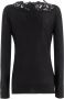 Ermanno Scervino Ronde Hals Gebreide Trui Klassieke Collectie Black Dames - Thumbnail 1