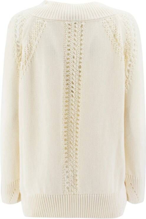 Ermanno Scervino Trui met ronde hals Wit Dames