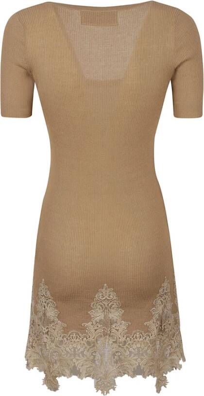 Ermanno Scervino Short Dresses Beige Dames