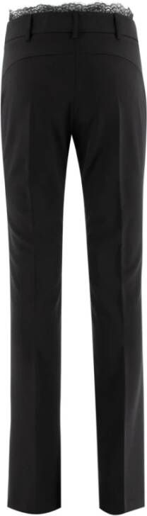 Ermanno Scervino Straight Trousers Zwart Dames