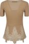 Ermanno Scervino T-Shirts Beige Dames - Thumbnail 2