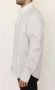 Ermanno Scervino wit zwart gestreepte regulier fit casual shirt Wit Heren - Thumbnail 2