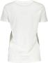 Ermanno Scervino Witte Katoenen T-Shirt met Korte Mouwen en Borduursel White Dames - Thumbnail 2