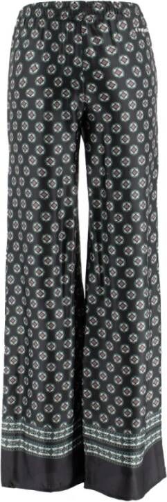 Ermanno Scervino Wide Trousers Zwart Dames