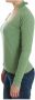Ermanno Scervino Wool Blend Striped Long Sleeve Sweater Groen Dames - Thumbnail 2