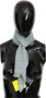 Er no Scervino Zijden Bandana Wrap Shawl Sjaal Blauw - Thumbnail 2