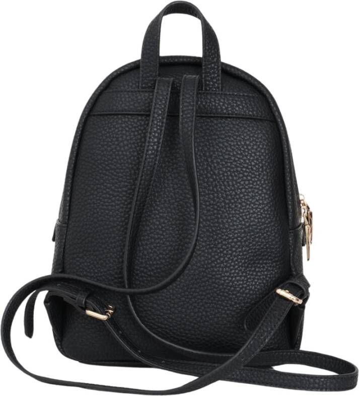 Ermanno Scervino Zwarte schoudertas met verstelbare bandjes en ritssluiting Black Dames