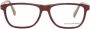 Ermenegildo Zegna Rode Rechthoekige Optische Brillen Veerscharnier Red Heren - Thumbnail 2