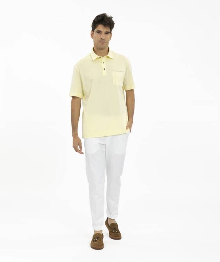 Ermenegildo Zegna Polo Shirt Geel Heren