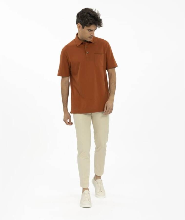Ermenegildo Zegna Polo Shirt Rood Heren
