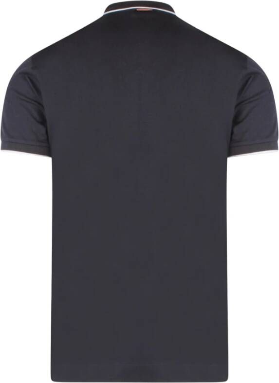 Ermenegildo Zegna Polo Shirts Zwart Heren