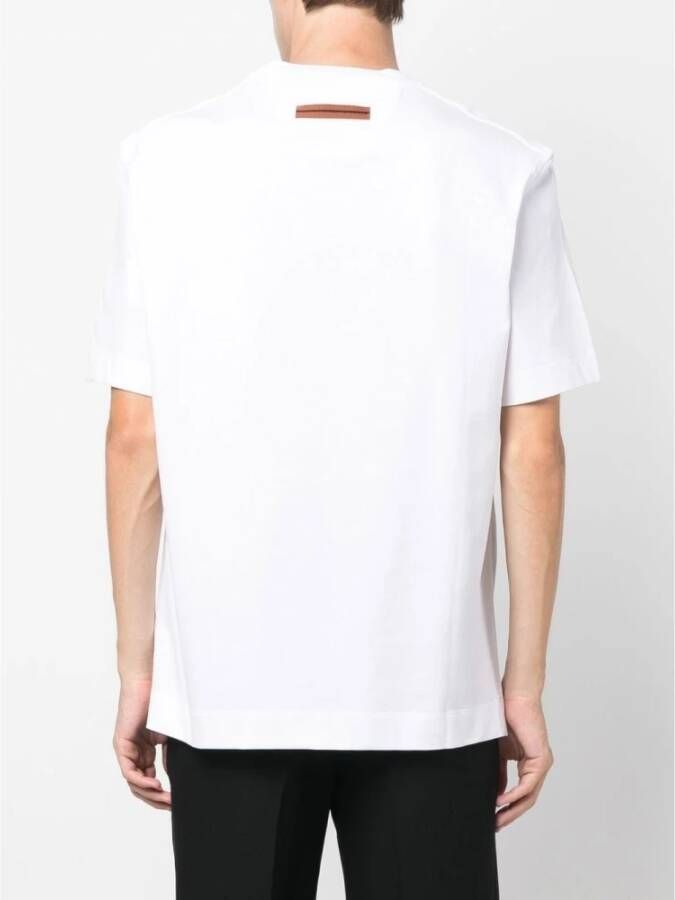 Ermenegildo Zegna T-Shirts Wit Heren