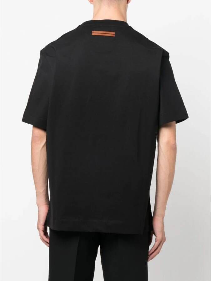 Ermenegildo Zegna Zwarte T-shirts & Polos voor heren Aw23 Zwart Heren