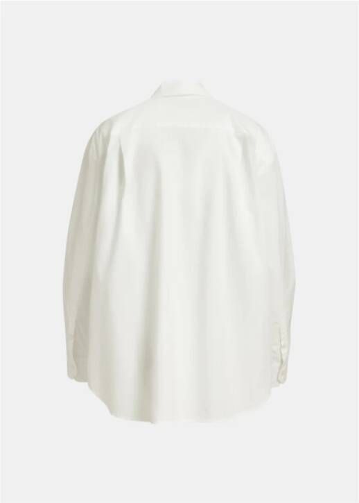 Essentiel Antwerp Efire Disco-geïnspireerde katoenen popeline blouse met spiegelende pailletten White Dames