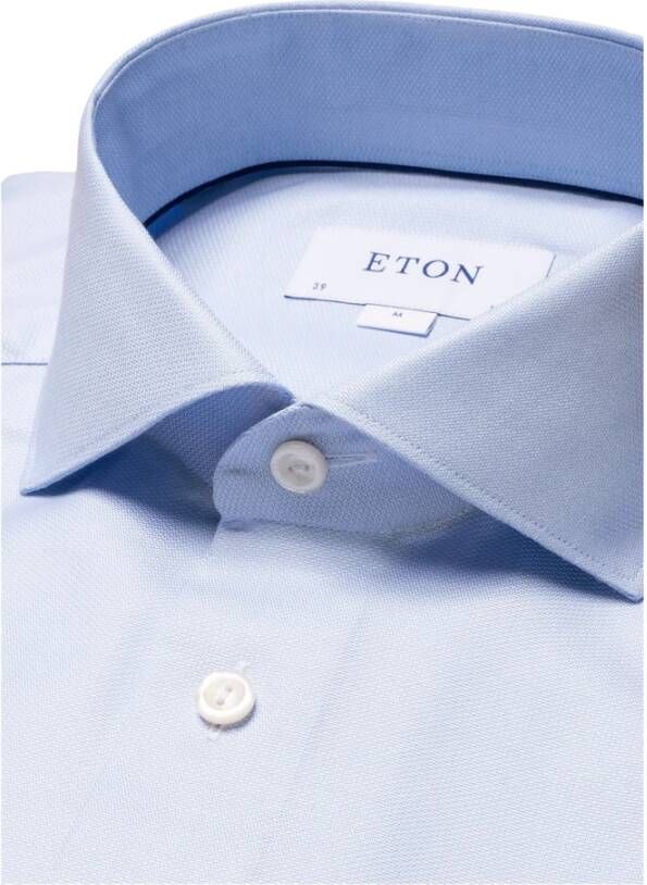 Eton contemporary fit overhemd blauw 100003412 21 Blauw Heren