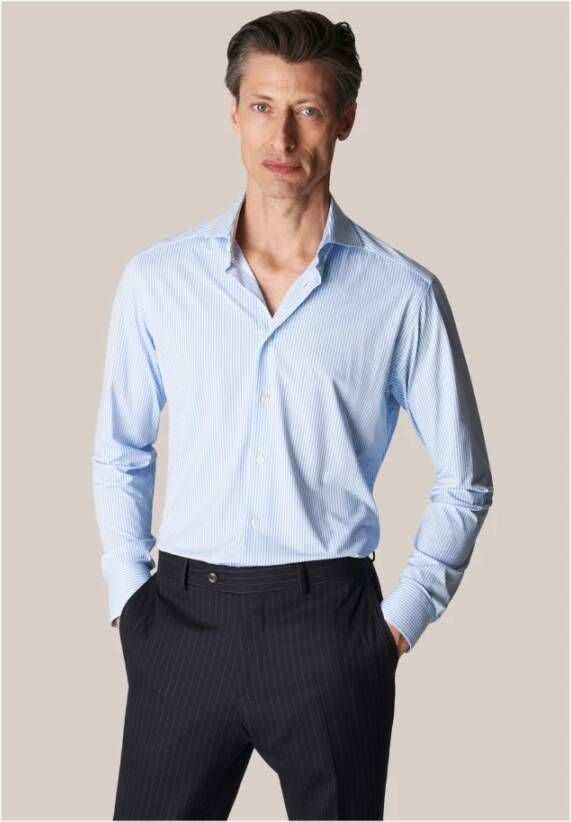 Eton Contemporary Fit overhemd Blauw Heren