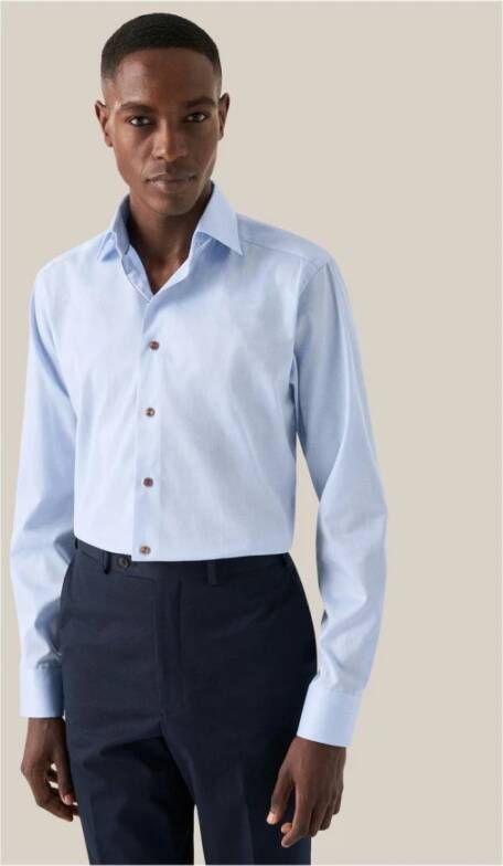 Eton Contemporary fit overhemd Blauw Heren