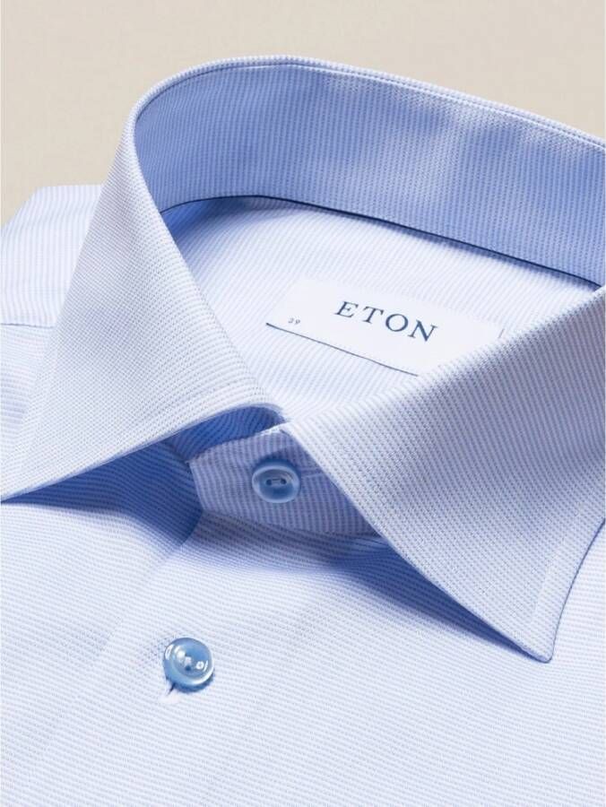 Eton Formal Shirts Blauw Heren