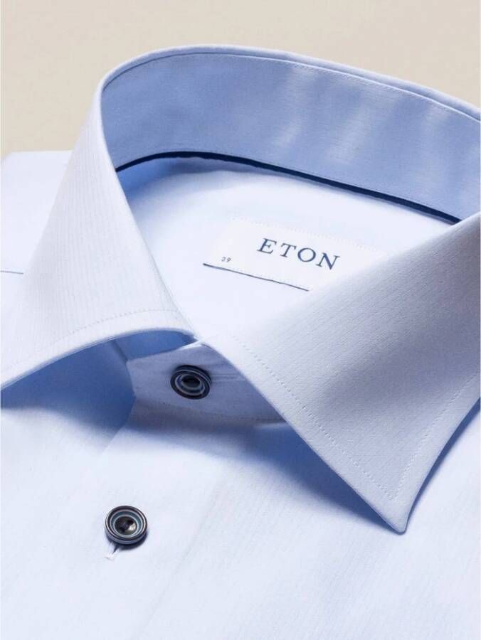 Eton Formele shirts Blauw Heren