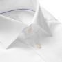Eton Witte Signature Twill Overhemd Franse Manchet Slank White Heren - Thumbnail 3