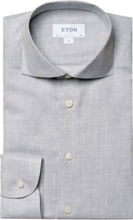 Eton Slim Fit Overhemd van Grijs Heren