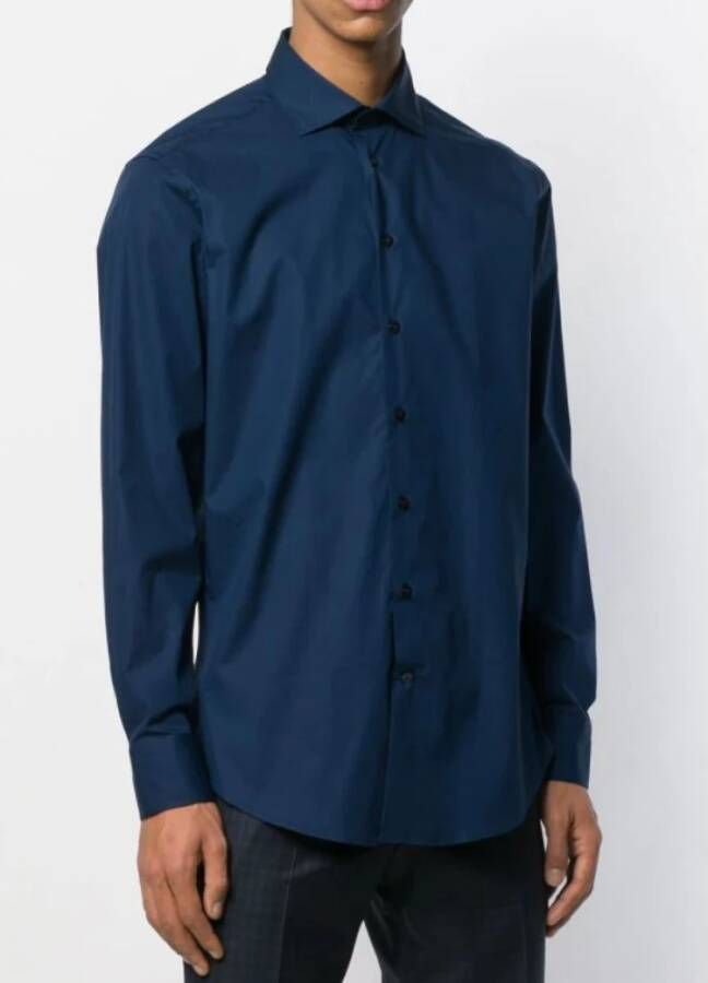 ETRO Casual Shirts Blauw Heren