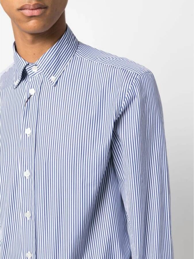 ETRO Casual Shirts Blauw Heren