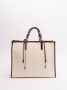 ETRO Beige Katoenen Handtas met Gevlochten Handvatten Beige Dames - Thumbnail 3