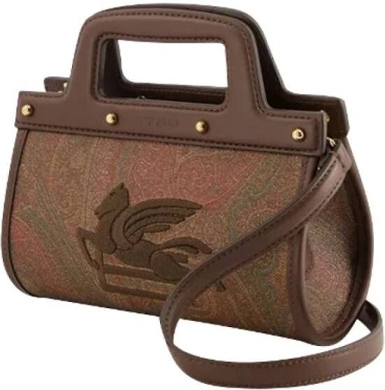 ETRO Leather shoulder-bags Brown Dames