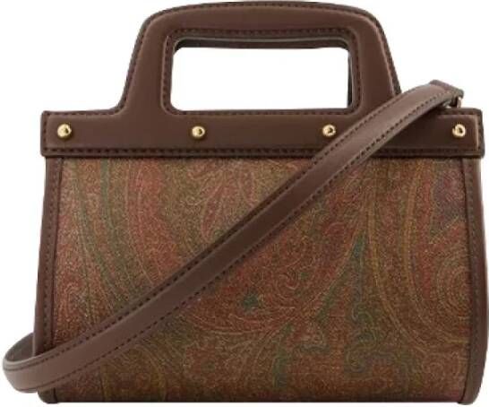 ETRO Leather shoulder-bags Brown Dames