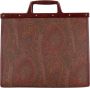 ETRO Totes & shoppers Love Trotter Shopper Leather Red in bruin - Thumbnail 3