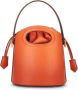 ETRO Mini Saturno Bucket Tas in Oranje Leer Oranje Dames - Thumbnail 2