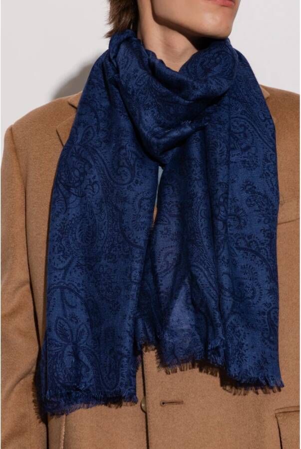 ETRO Paisley sjaal Blauw Heren