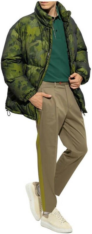 ETRO Patterned down jacket Groen Heren
