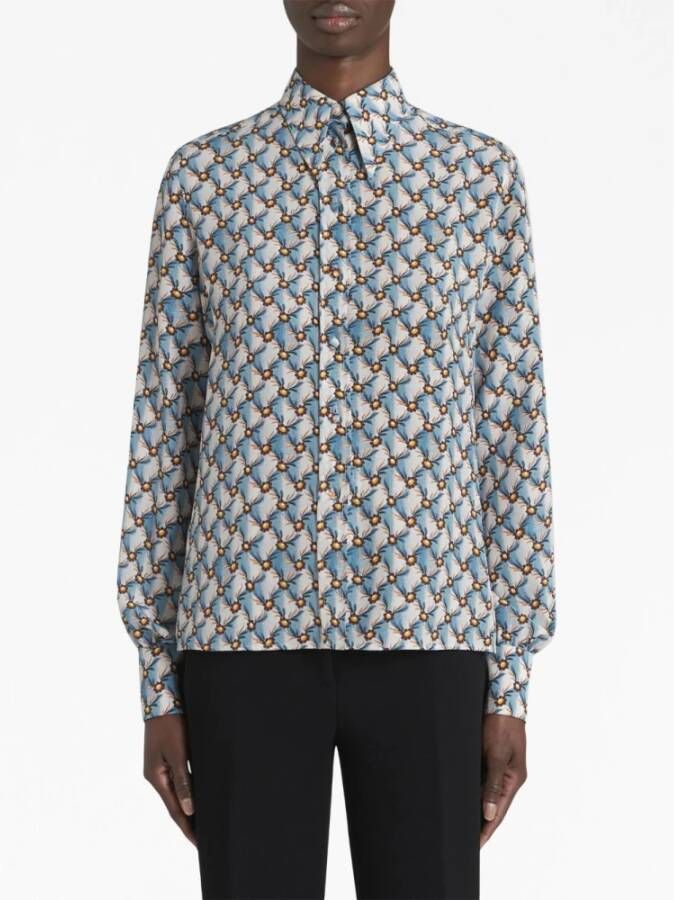 ETRO Shirts Blauw Dames