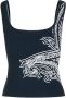 ETRO Breed Drager Print Tops Blue Dames - Thumbnail 2