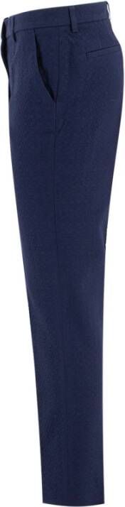 ETRO Slim-fit Trousers Blauw Dames