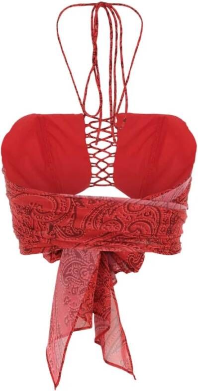 ETRO Mouwloos topje Rood Dames