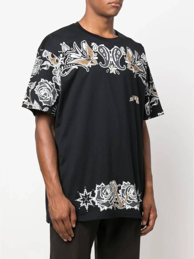 ETRO T-Shirts Zwart Heren
