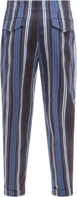 ETRO Trousers Blauw Heren