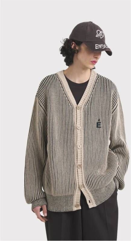 Études Boris Cardigan Patch Beige Mix Beige Heren