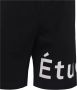 Études Zwarte Katoenen Logo Print Casual Shorts Black Heren - Thumbnail 3