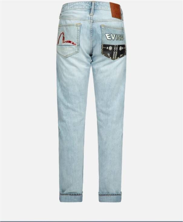 Evisu Skinny Jeans Blauw Heren