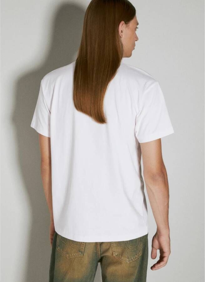 Eytys Katoenen T-Shirt met Grafische Print White Heren