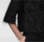 Fabiana Filippi Geknipte blazer met glinsterende franjes Black Dames - Thumbnail 2