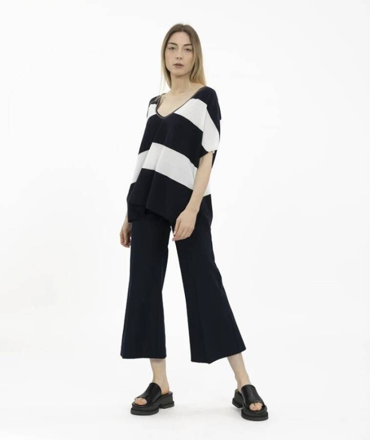 Fabiana Filippi T-Shirts Blauw Dames
