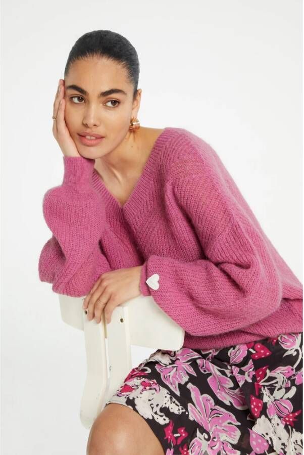 Fabienne Chapot Airy Pullover Roze Dames