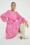Fabienne Chapot Flowing V-hals Jurk van Viscose Pink Dames - Thumbnail 4